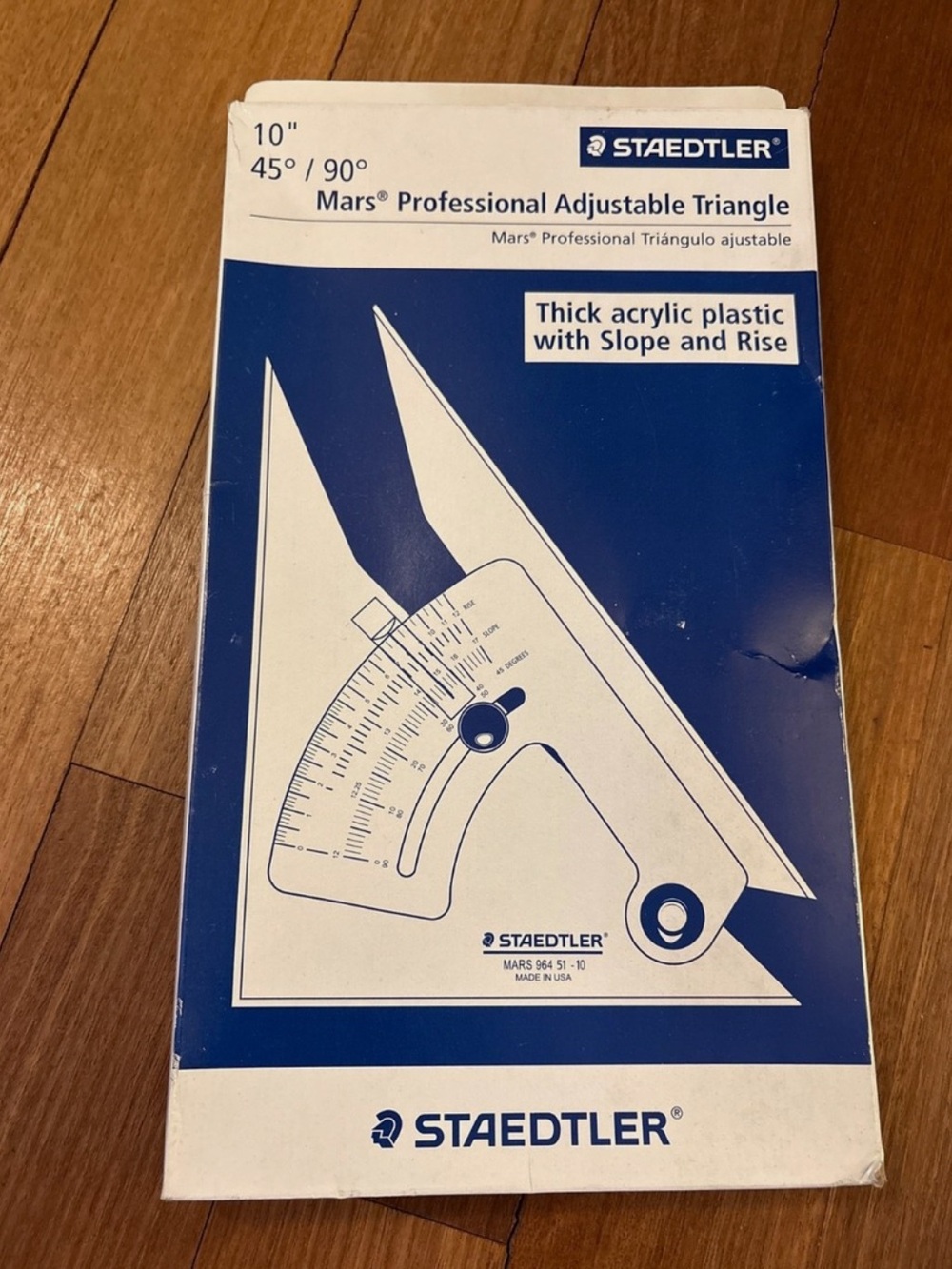 STAEDTLER 10” Mars Professional Adjustable Triangle 964 51-10